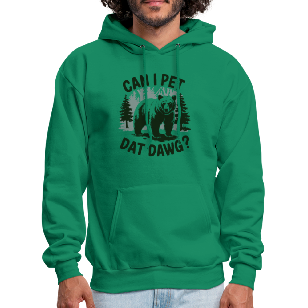 Can I Pet That Dawg Hoodie - Color: white