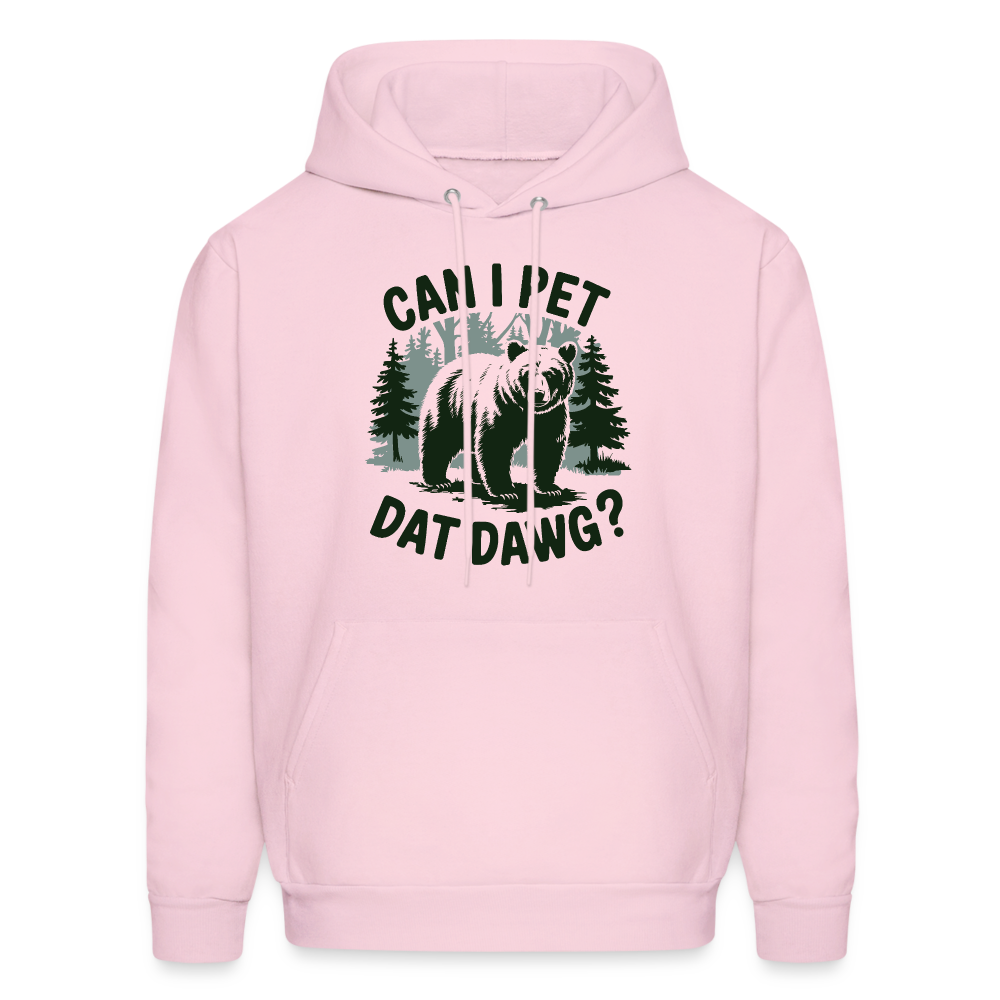Can I Pet That Dawg Hoodie - Color: pale pink