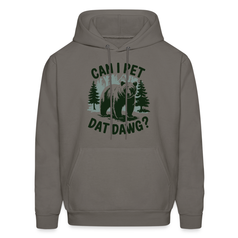 Can I Pet That Dawg Hoodie - Color: asphalt gray