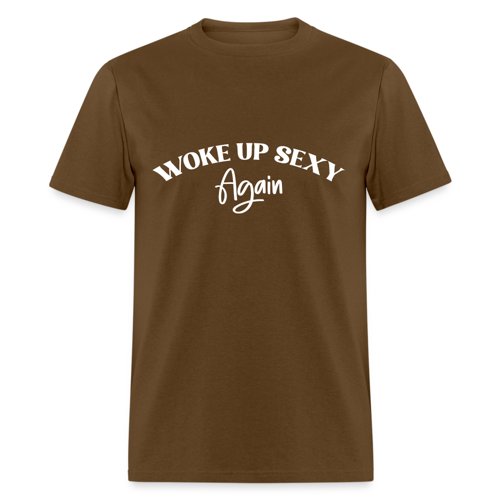 Woke Up Sexy Again T-Shirt - Color: royal blue
