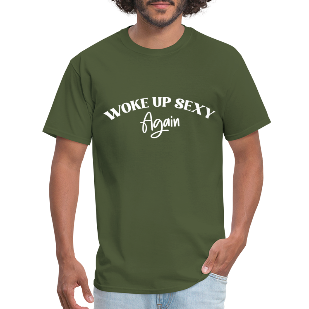 Woke Up Sexy Again T-Shirt - Color: royal blue