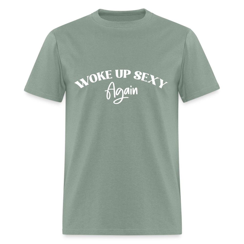 Woke Up Sexy Again T-Shirt - Color: royal blue
