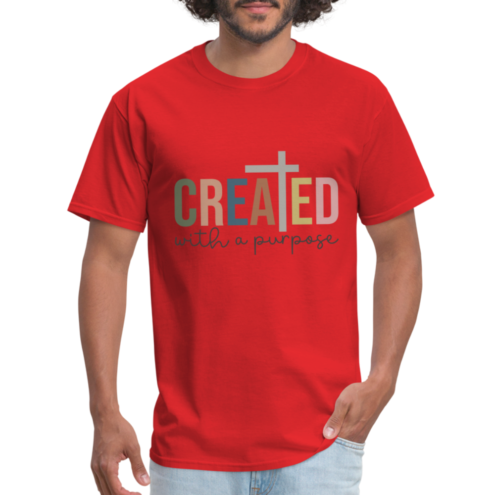 Created With a Purpose T-Shirt - Color: red