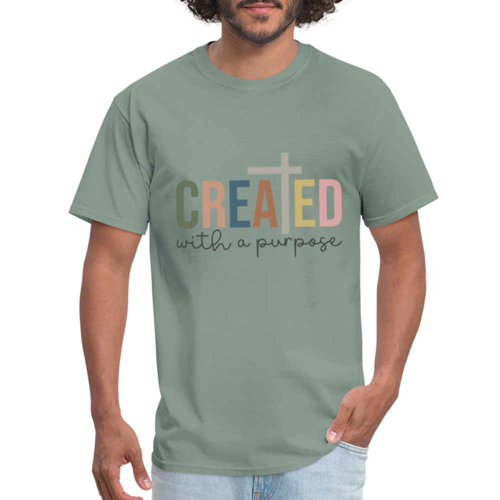 Created With a Purpose T-Shirt - Color: sage