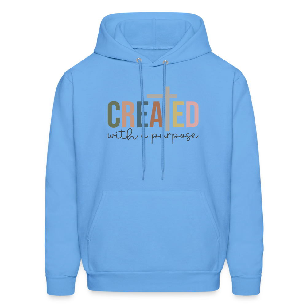 Created With a Purpose Women's Hoodie - Color: carolina blue