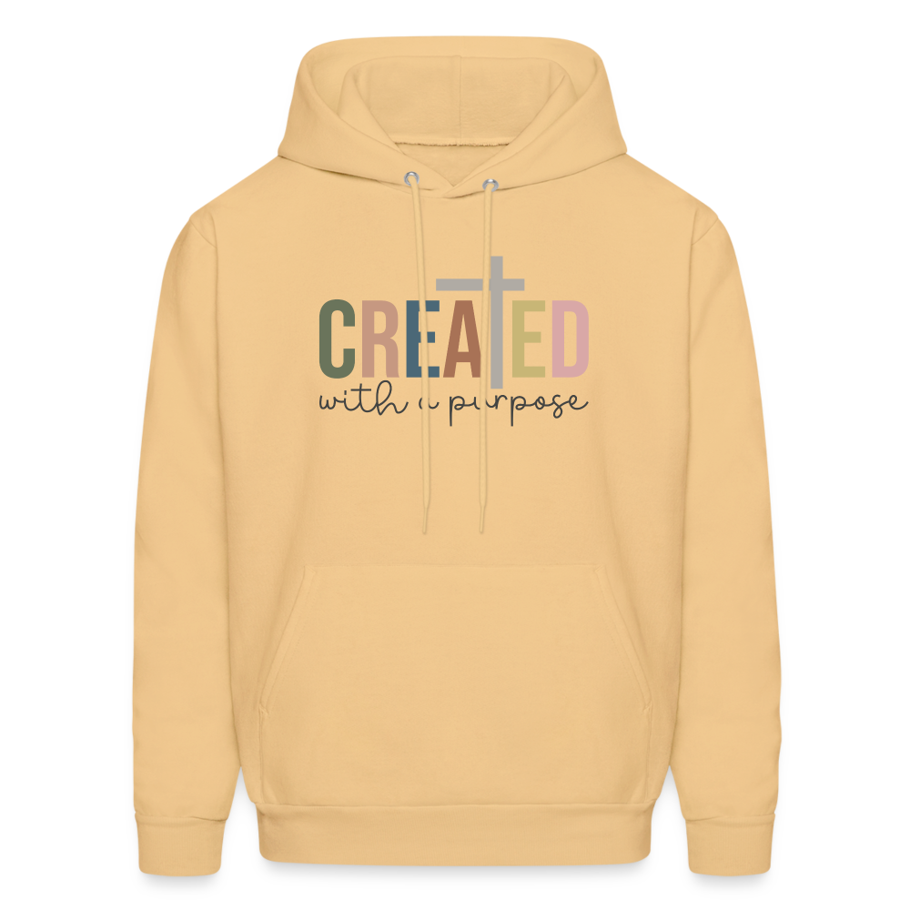 Created With a Purpose Women's Hoodie - Color: light yellow