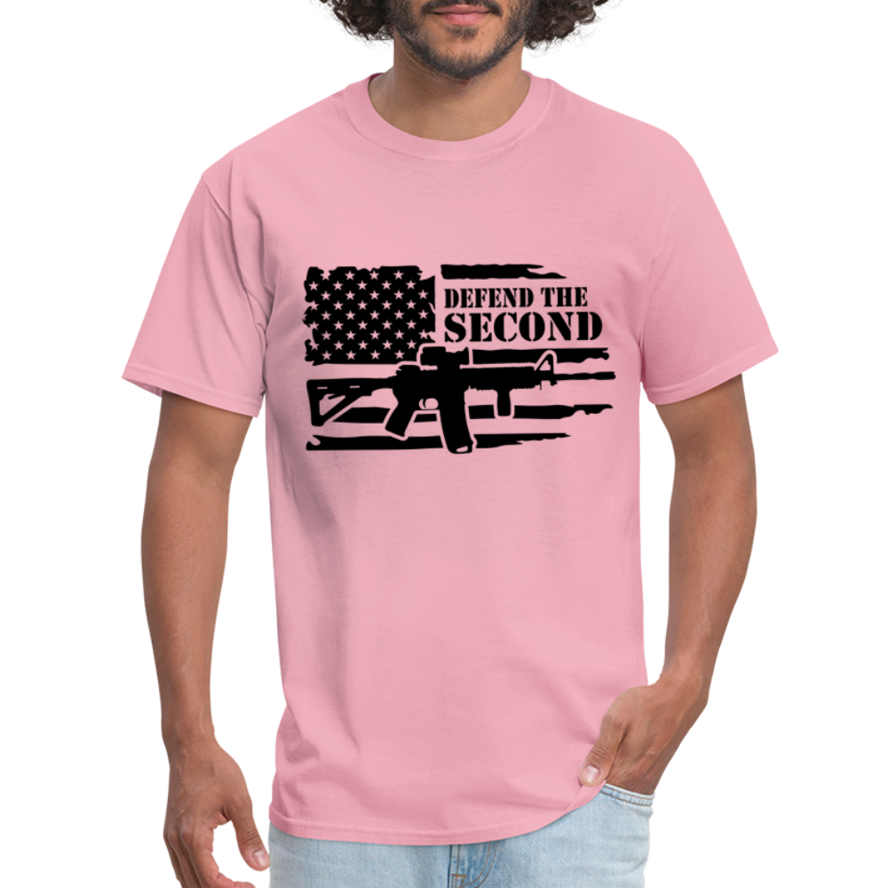 Defend the Second Amendment T-Shirt (Right to Bear Arms) - Color: pink