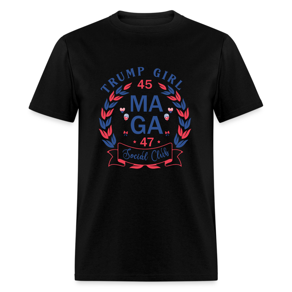 Trump Girl Social Club T-Shirt (MAGA) - Color: black