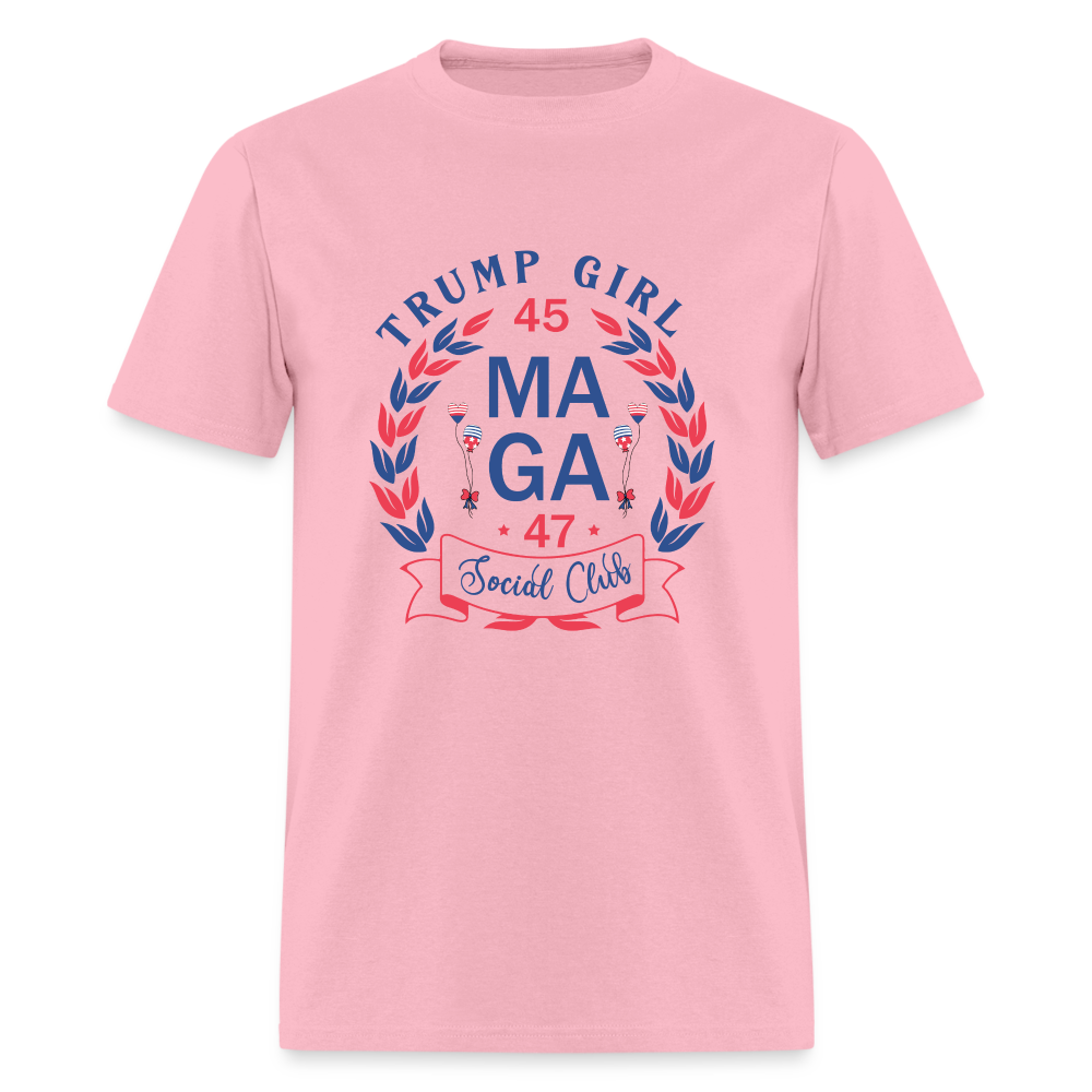 Trump Girl Social Club T-Shirt (MAGA) - Color: pink