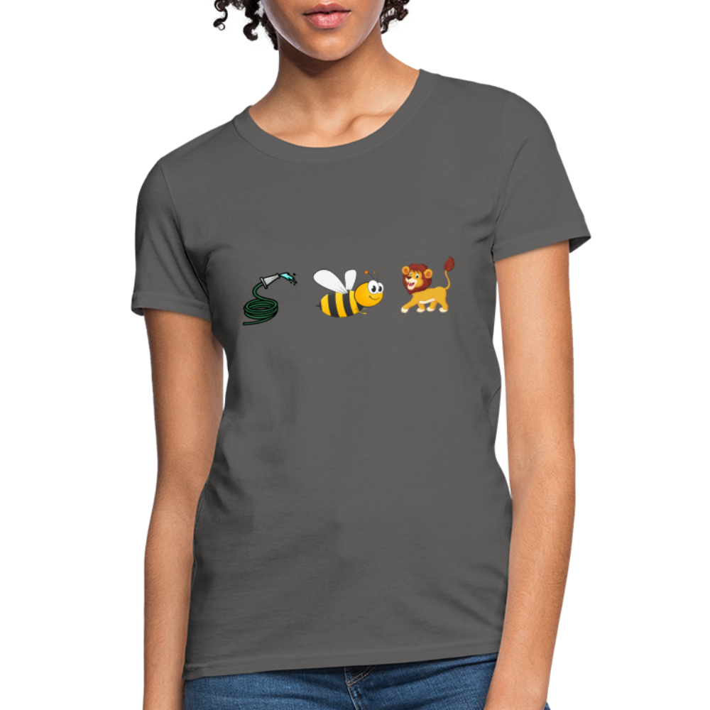 Hose Bee Lion Women's T-Shirt (Hoes Be Lying) - Color: charcoal