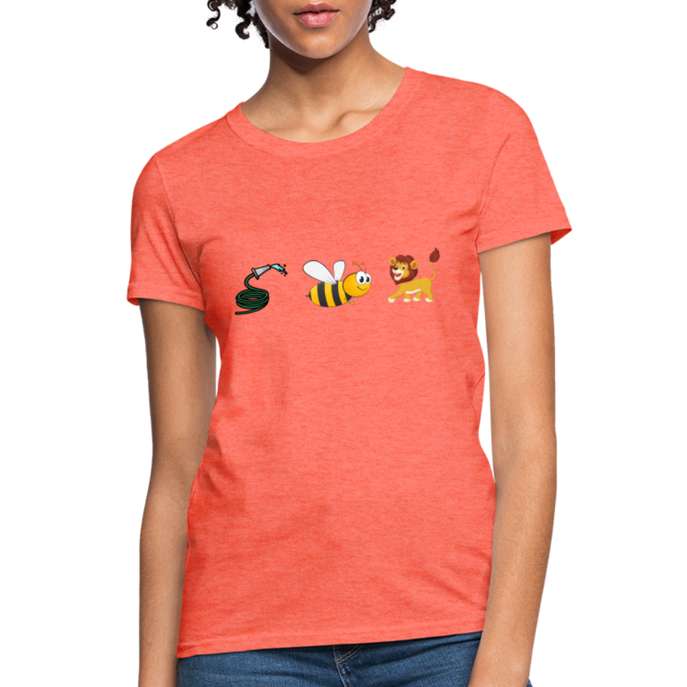 Hose Bee Lion Women's T-Shirt (Hoes Be Lying) - Color: heather coral