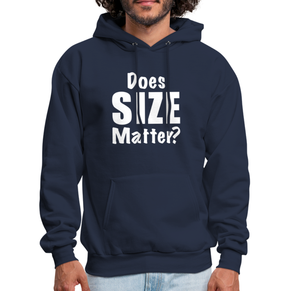 Does Size Matter Hoodie - Color: navy