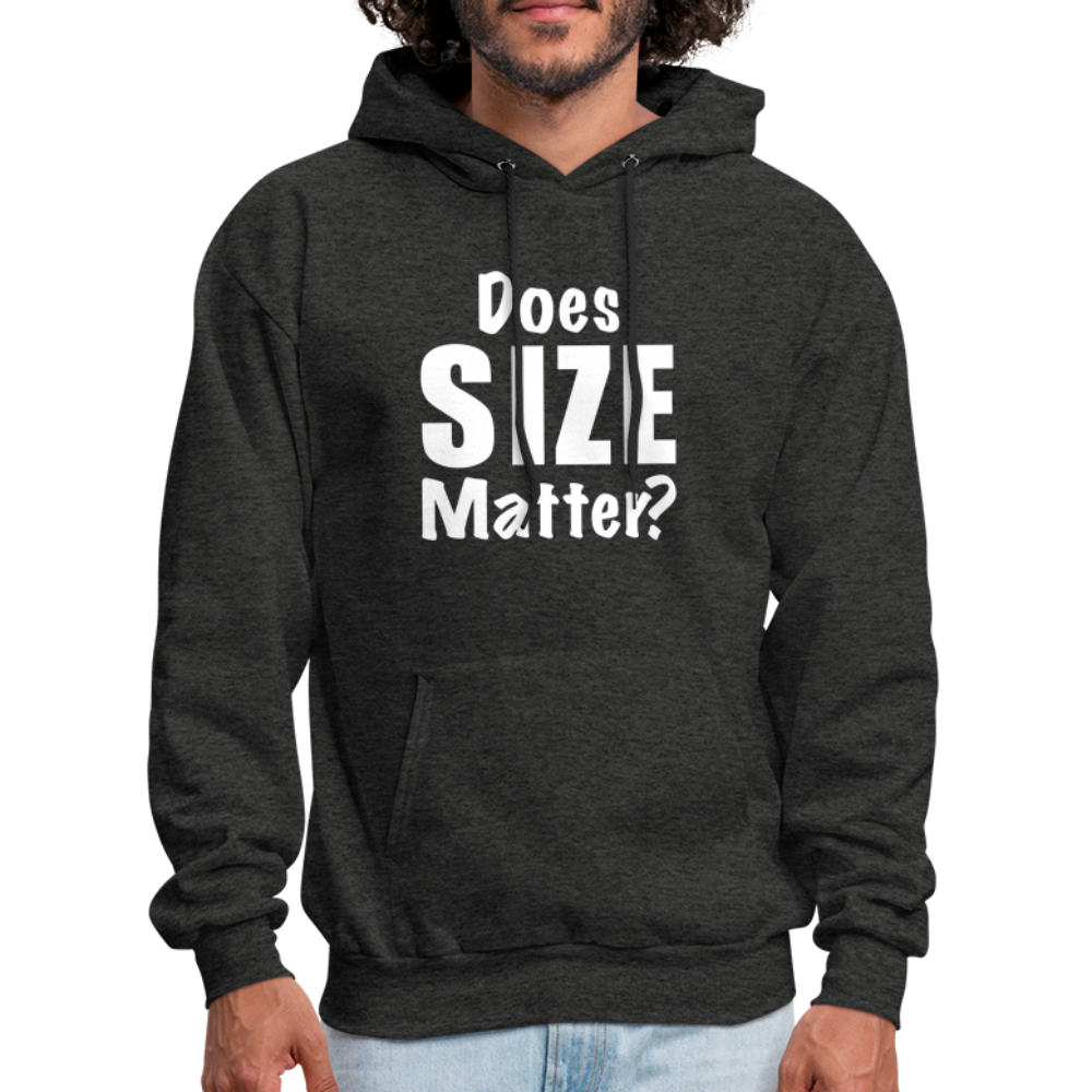 Does Size Matter Hoodie - Color: charcoal grey