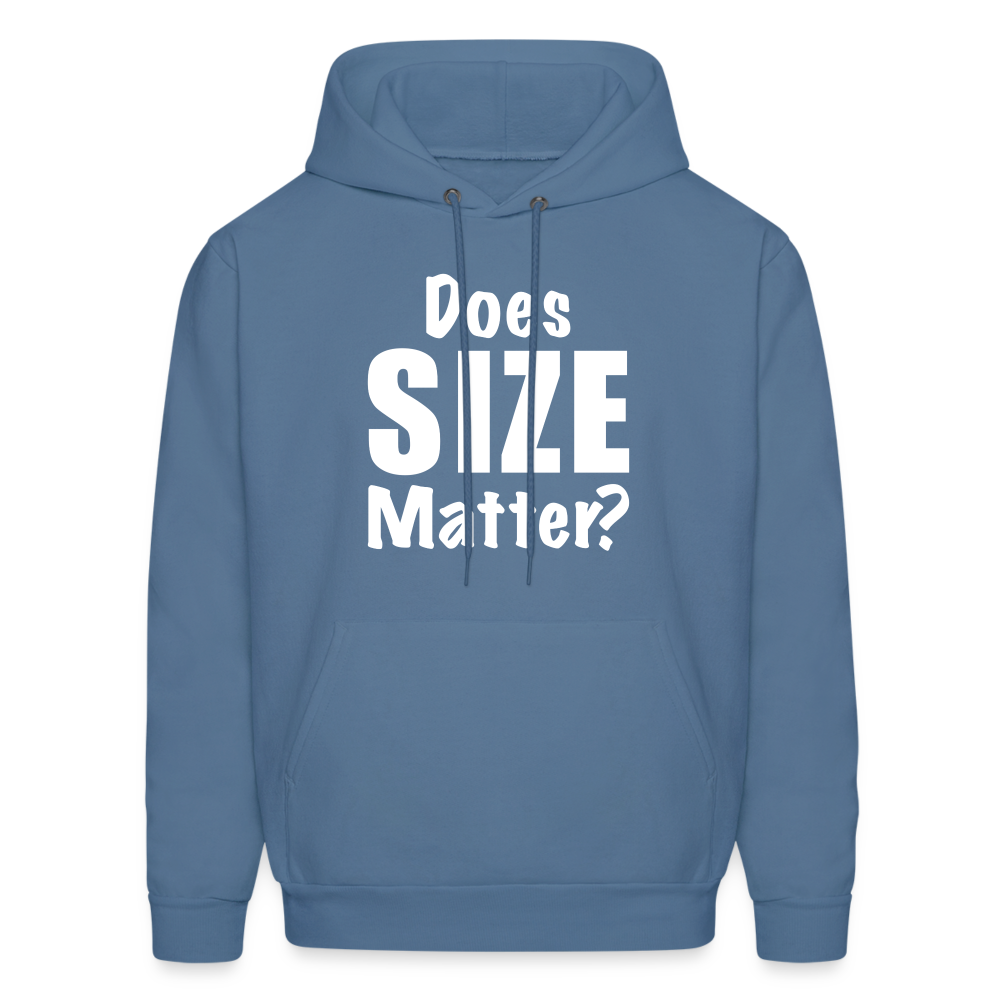 Does Size Matter Hoodie - Color: denim blue