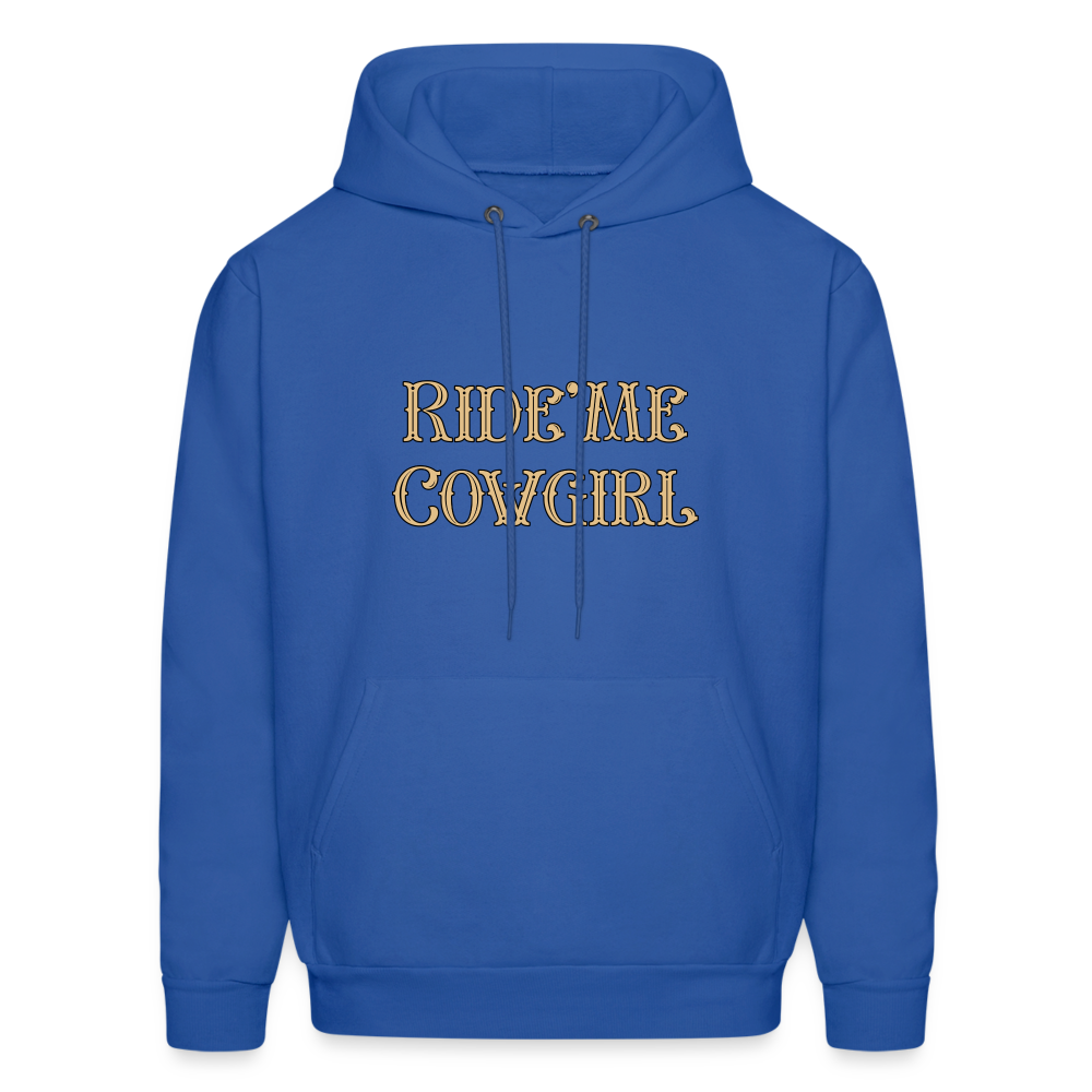 Ride Me Cowgirl Hoodie - Color: royal blue