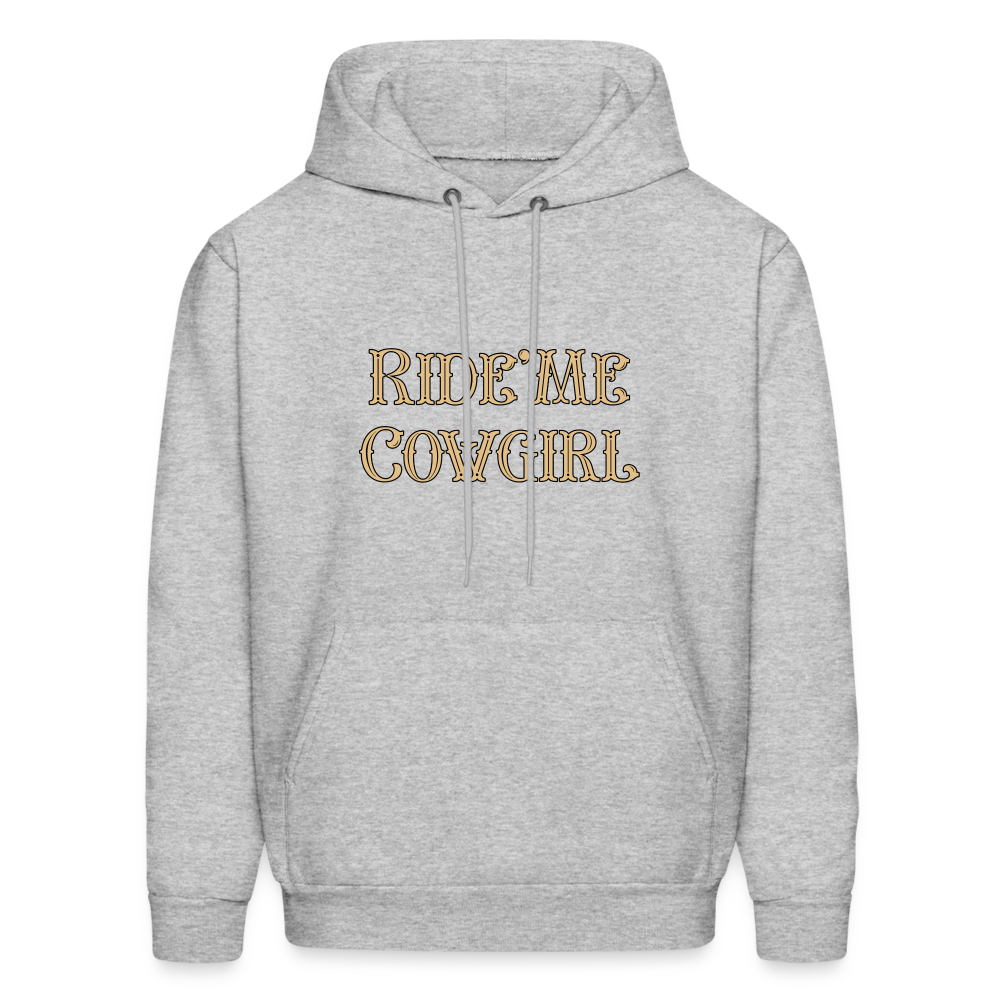 Ride Me Cowgirl Hoodie - Color: heather gray
