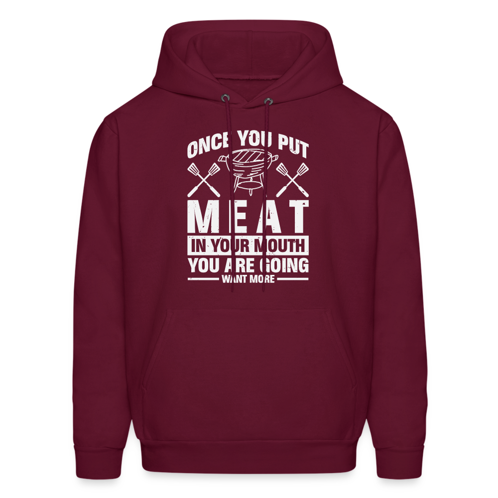 You Are Going To Want More Meat (BBQ Grilling Humor) Hoodie - Color: black