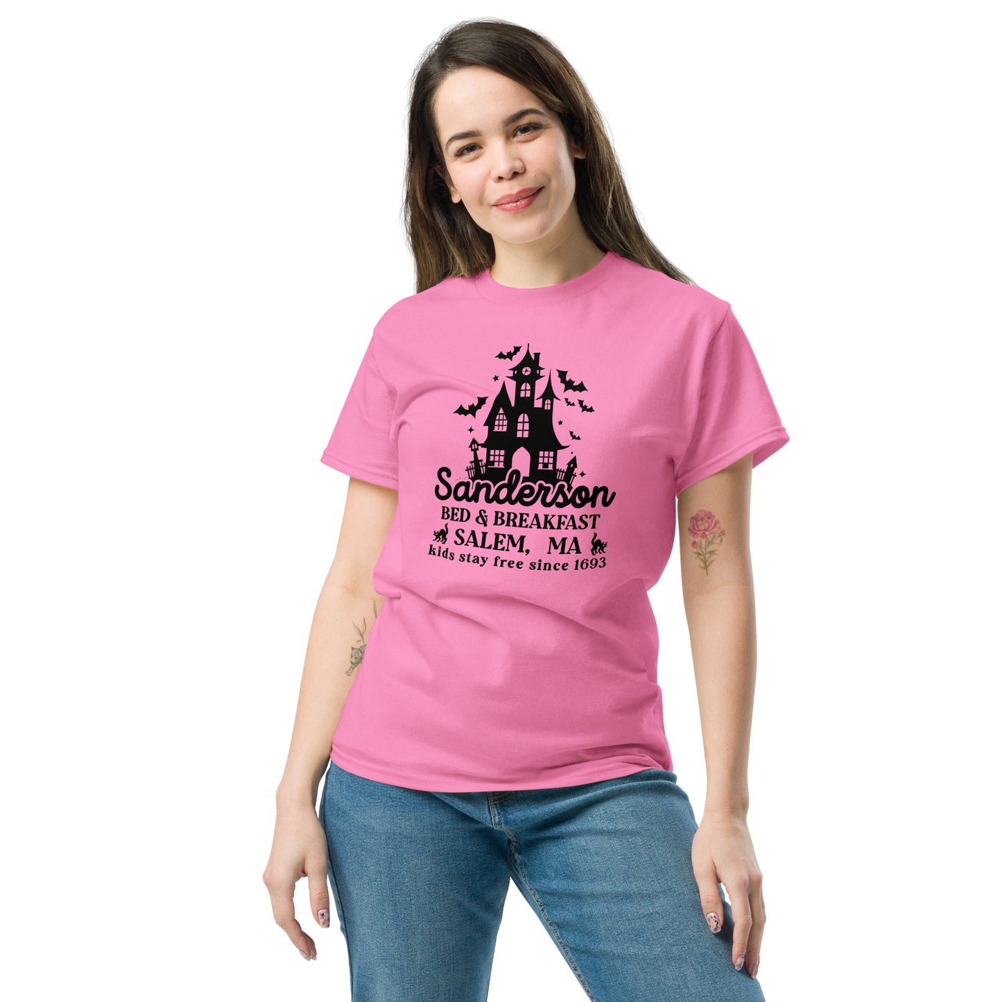 Sanderson Bed & Breakfast Salem MA (Halloween) T-Shirt - Color: Red