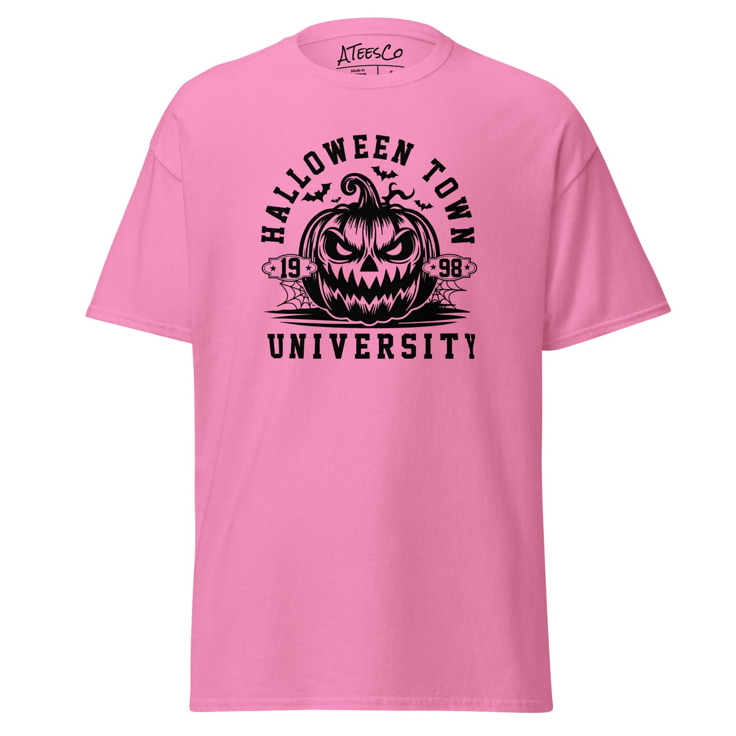 Halloween Town University (Halloween) T-Shirt - Color: Azalea