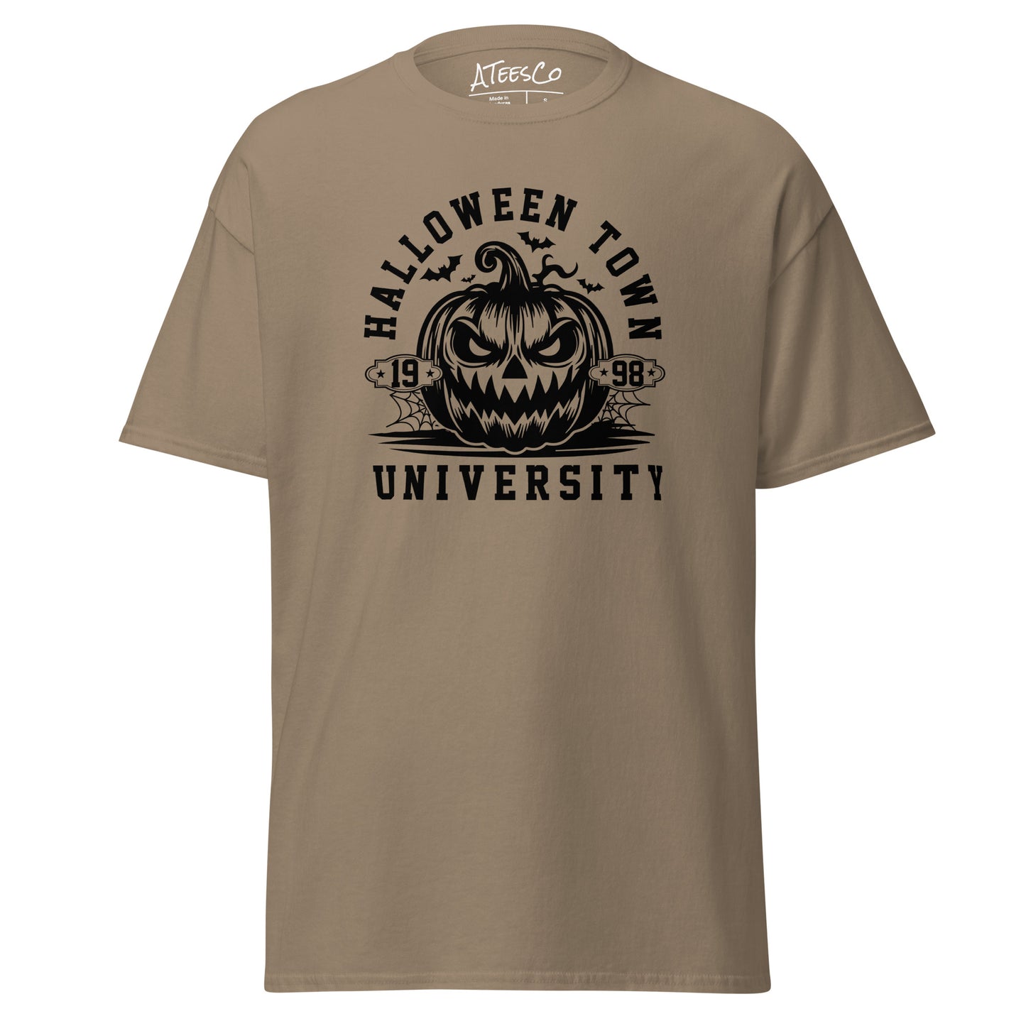 Halloween Town University (Halloween) T-Shirt - Color: Brown Savana