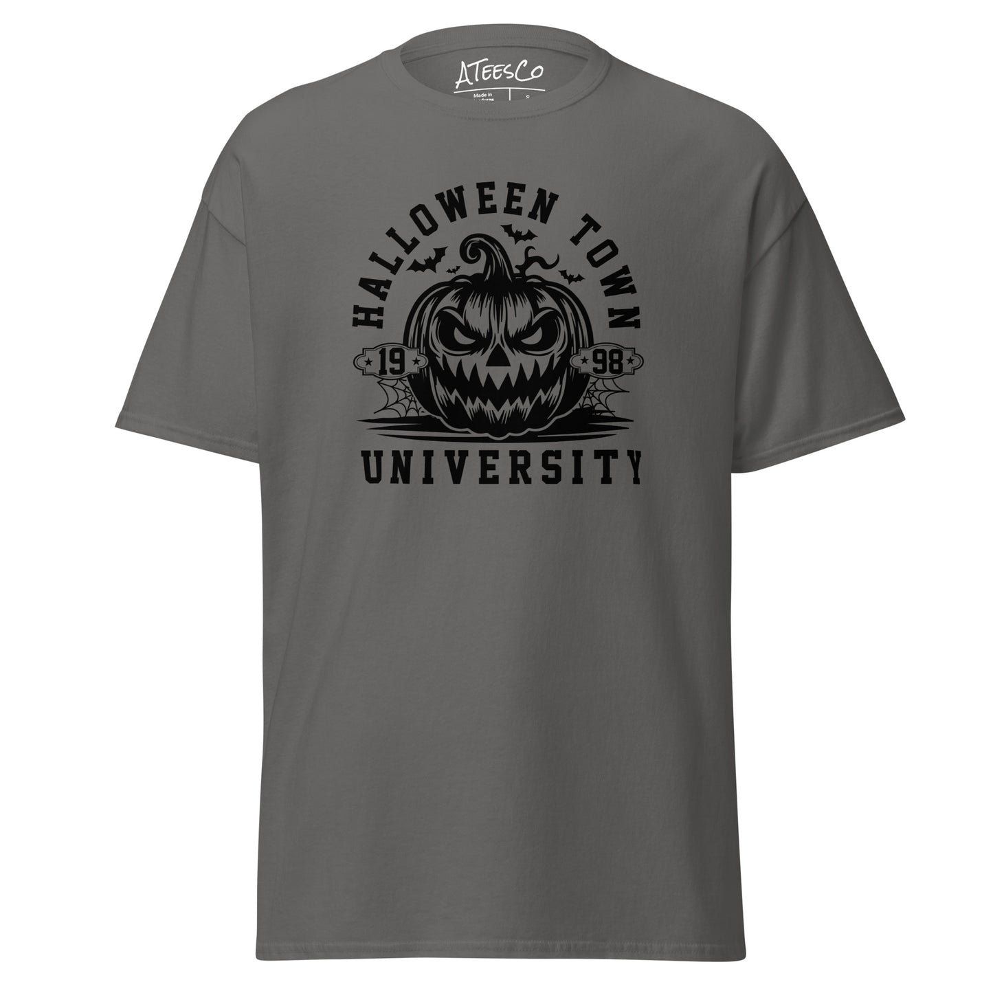 Halloween Town University (Halloween) T-Shirt - Color: Charcoal