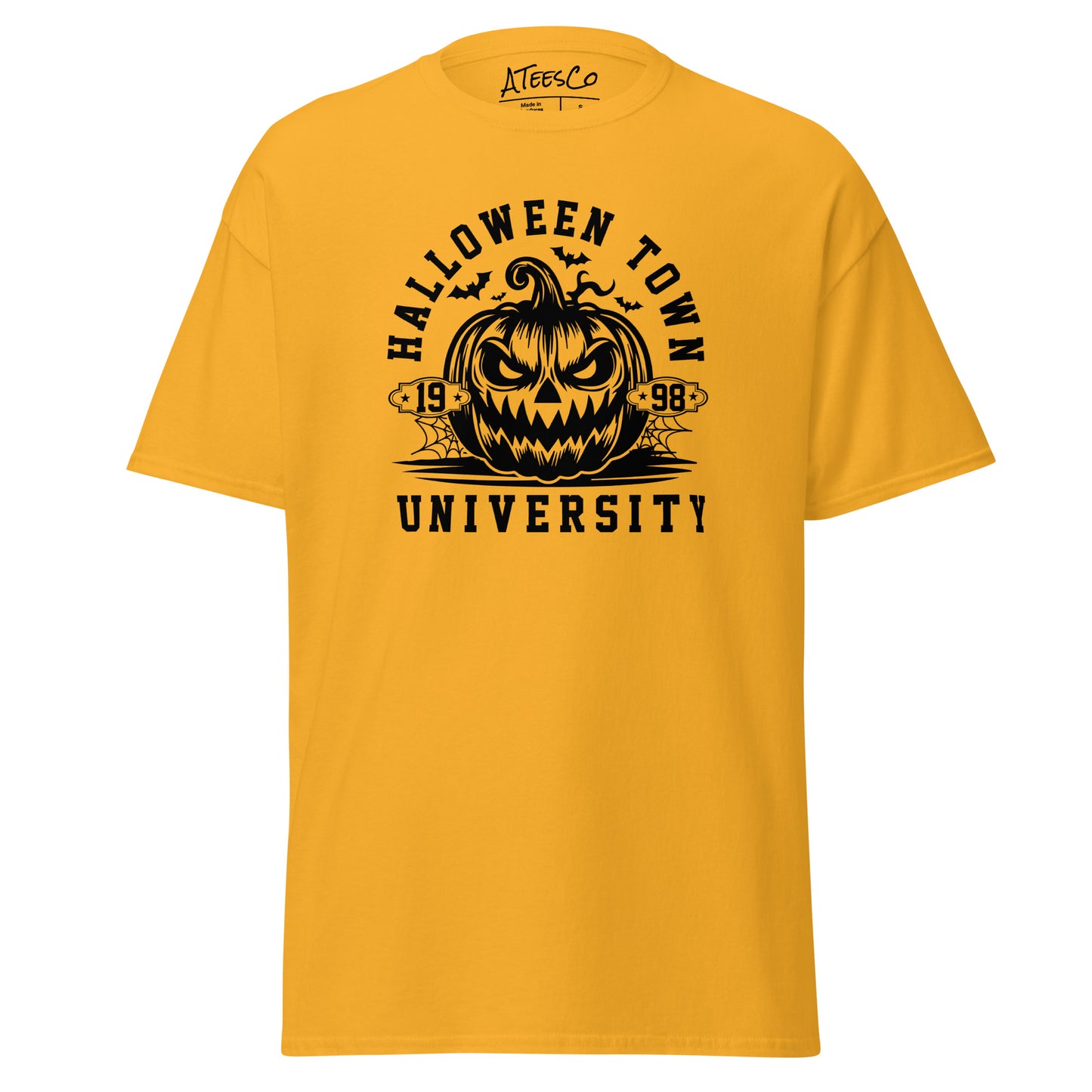 Halloween Town University (Halloween) T-Shirt - Color: Gold