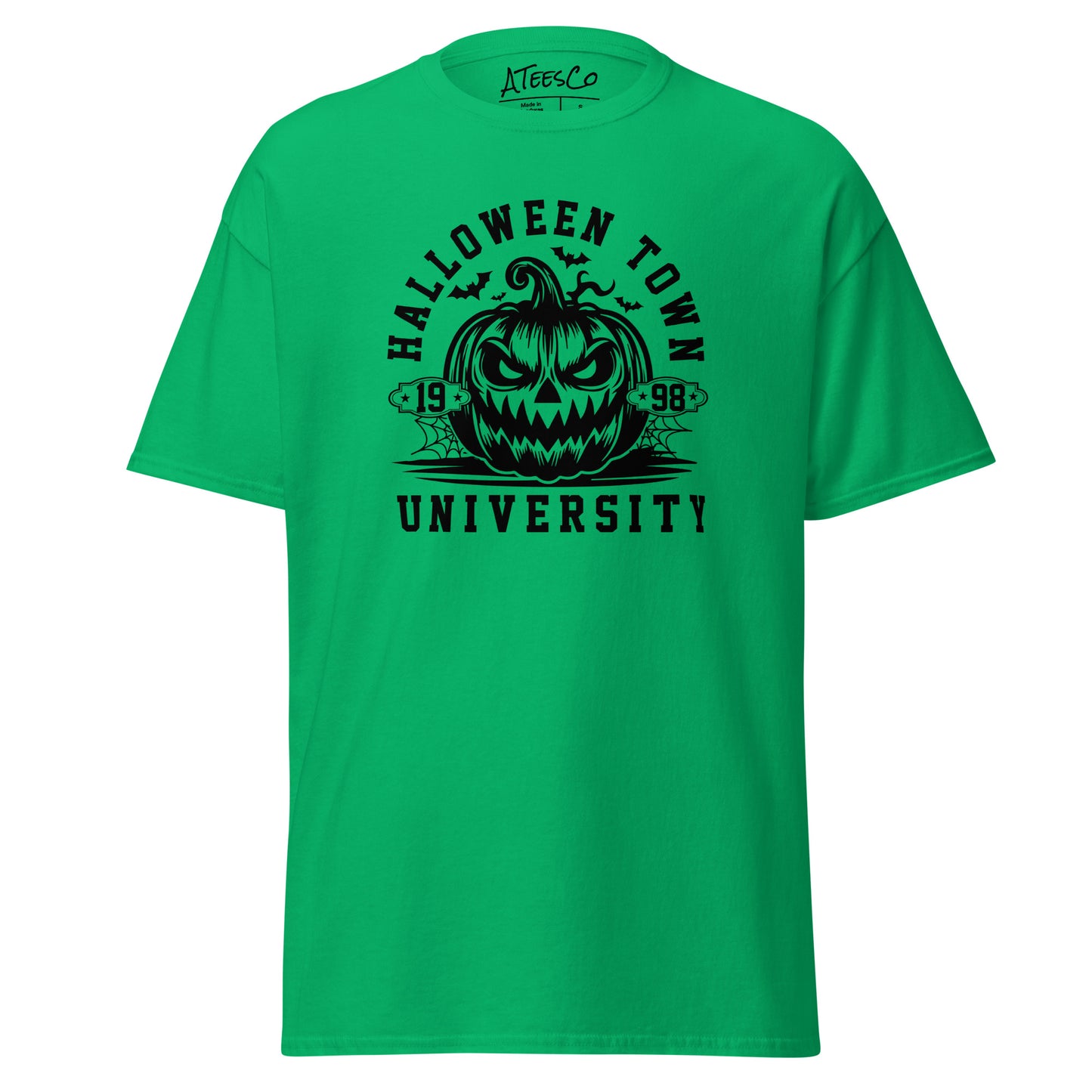 Halloween Town University (Halloween) T-Shirt - Color: Irish Green