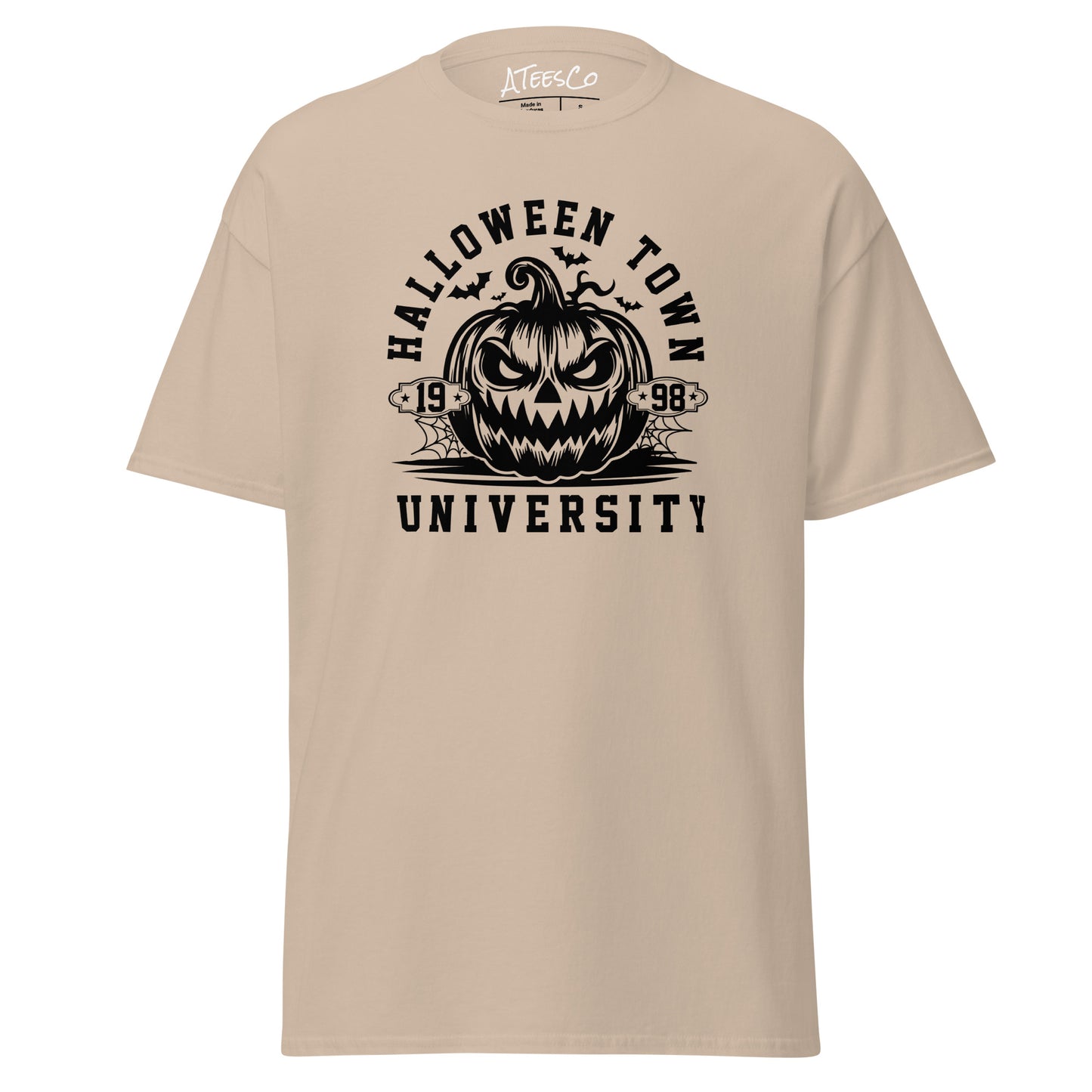 Halloween Town University (Halloween) T-Shirt - Color: Sand