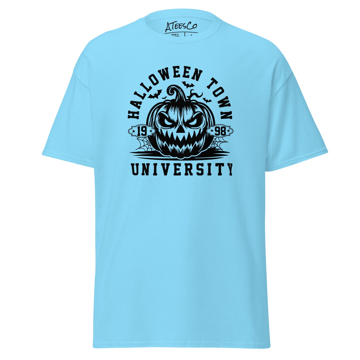 Halloween Town University (Halloween) T-Shirt - Color: Sky