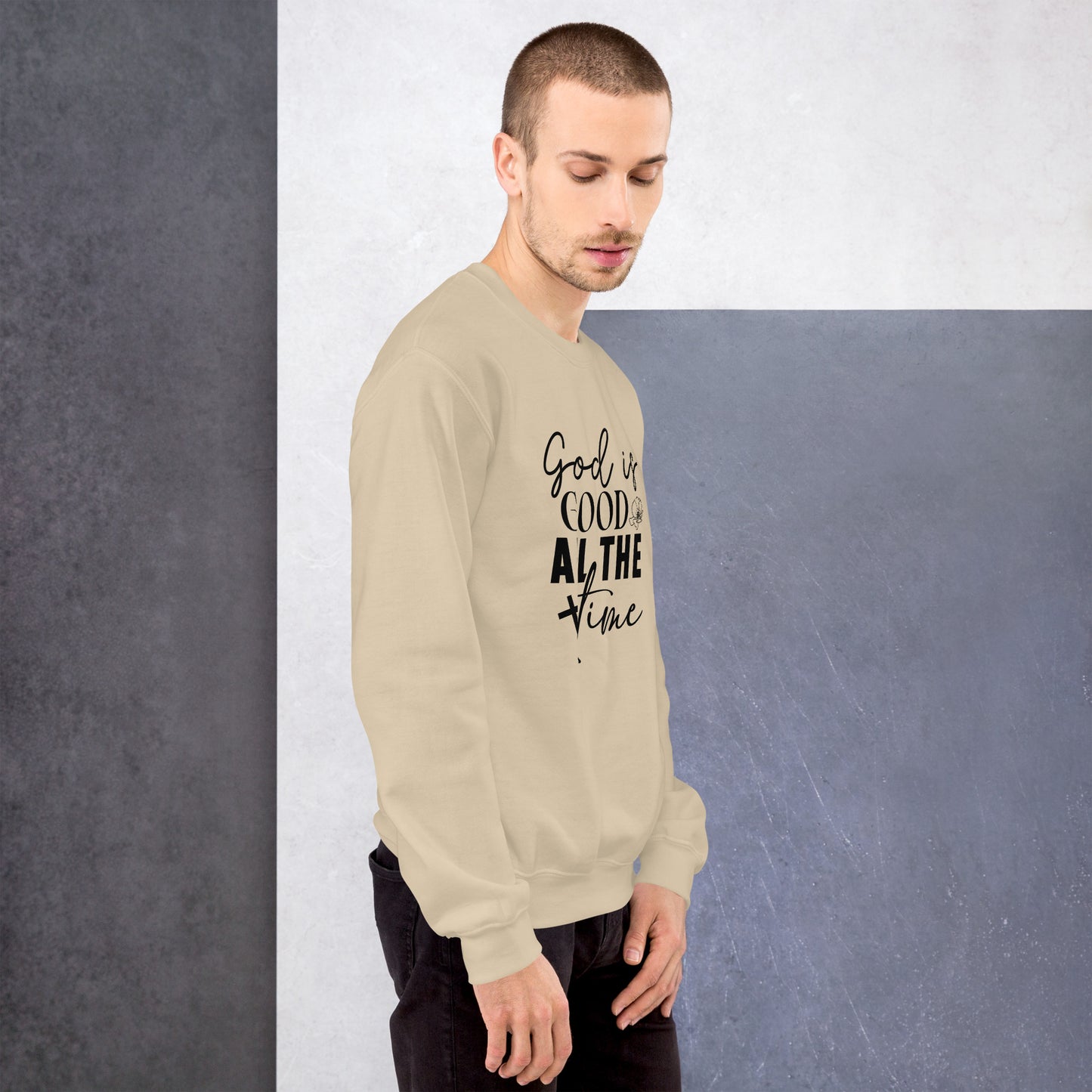 God is Good All The Time Sweatshirt - Color: Red