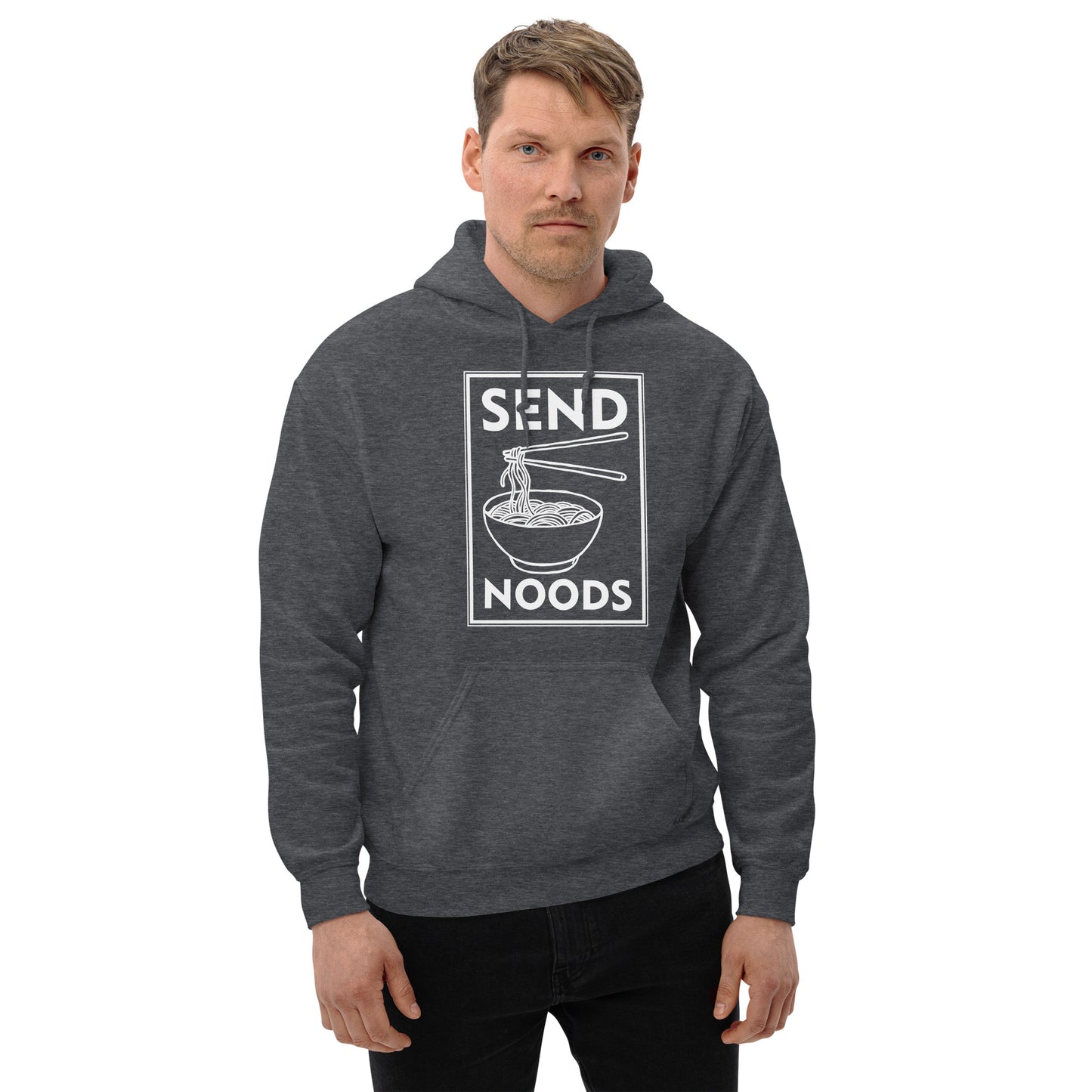 Send Noods Hoodie - Color: Dark Heather