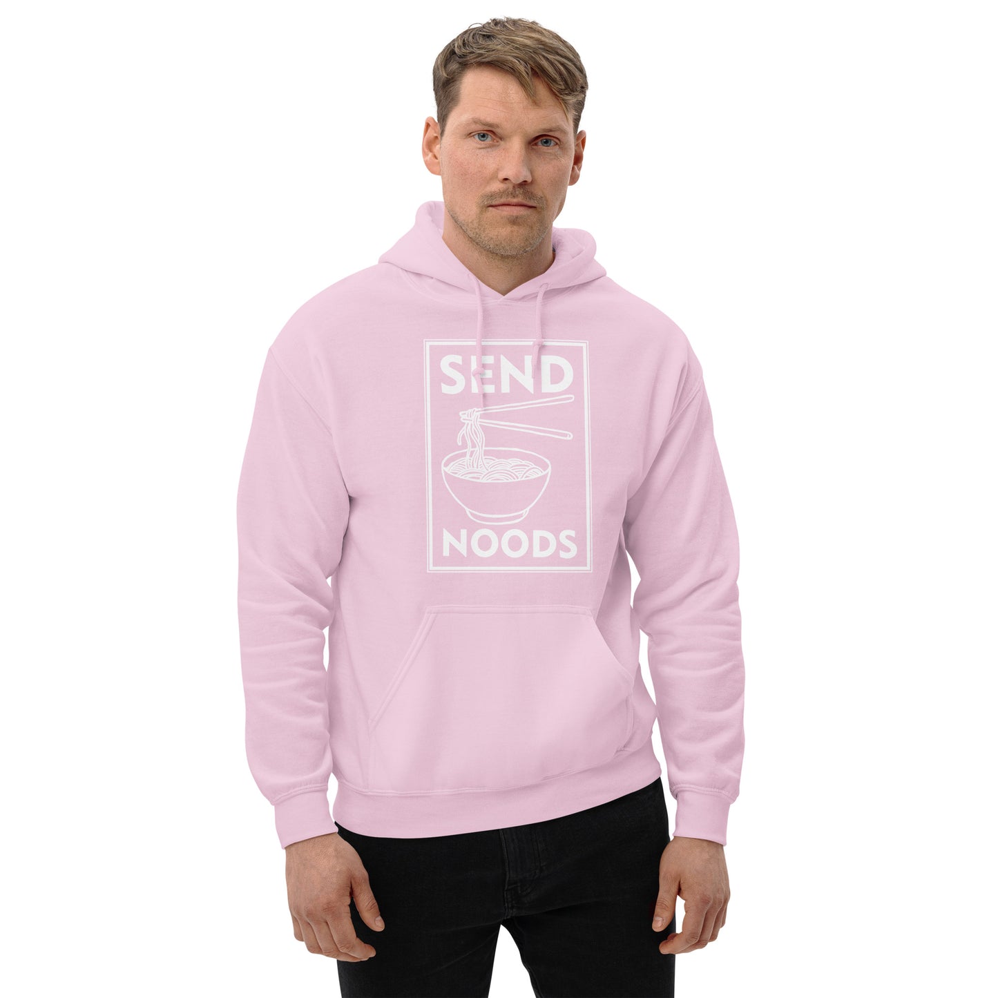 Send Noods Hoodie - Color: Light Pink