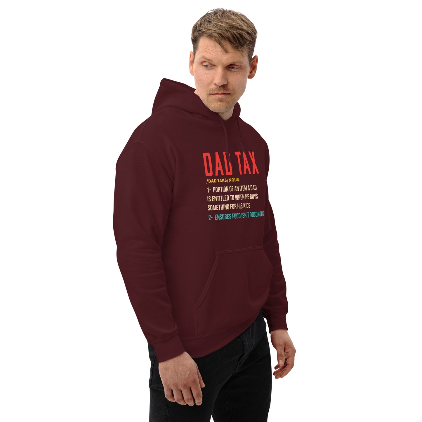 Definition of Dad Tax Hoodie - Color: Black