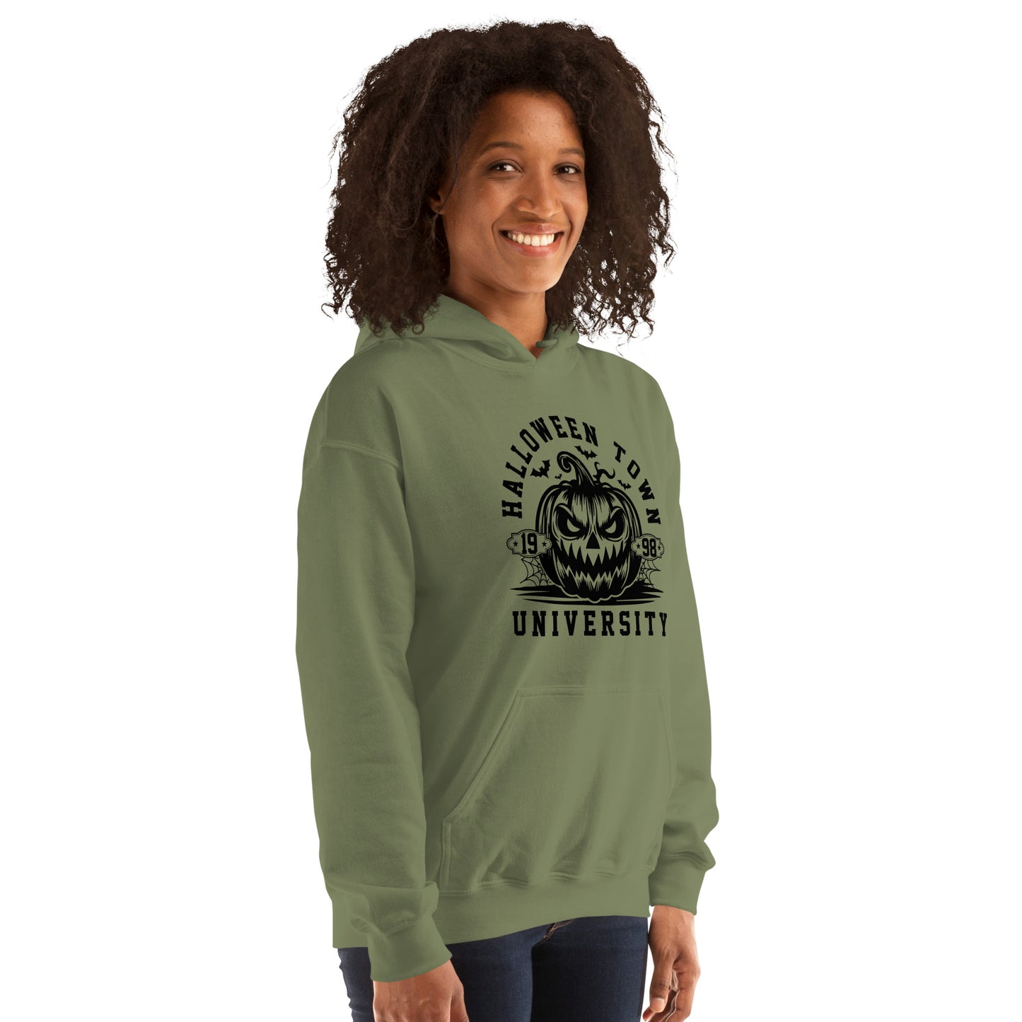 Halloween Town University (Halloween) Hoodie - Color: Red