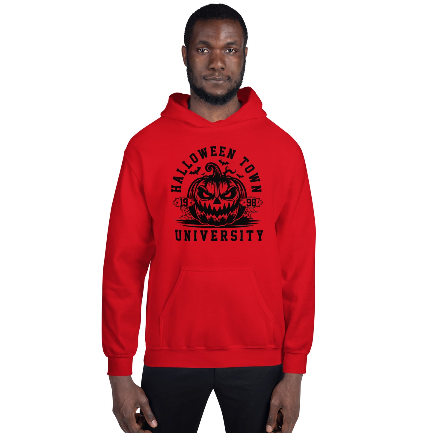 Halloween Town University (Halloween) Hoodie - Color: Red