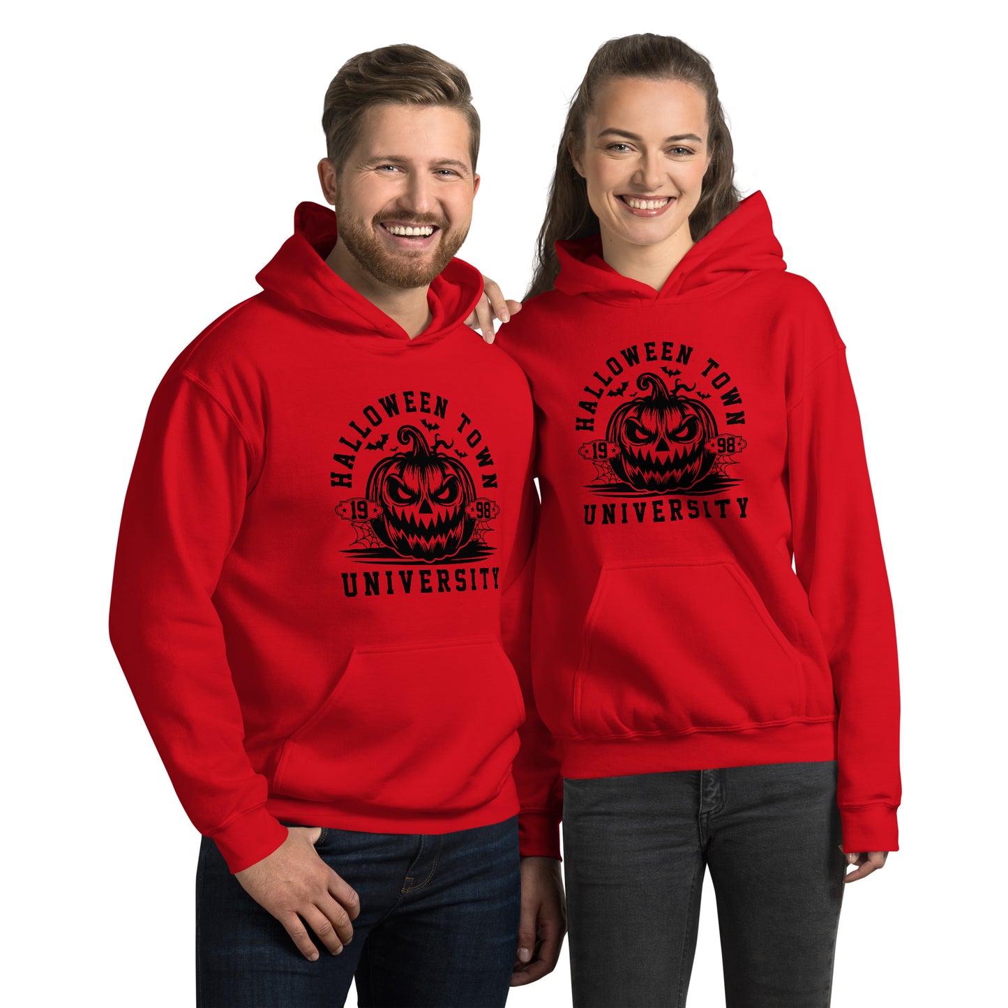 Halloween Town University (Halloween) Hoodie - Color: Red