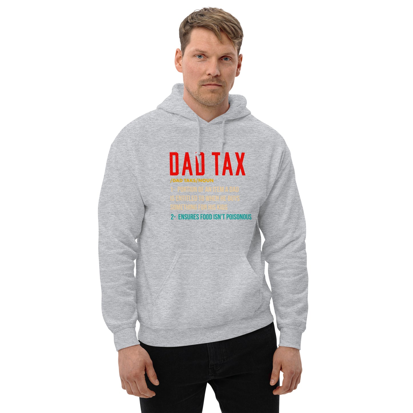 Definition of Dad Tax Hoodie - Color: Sport Grey