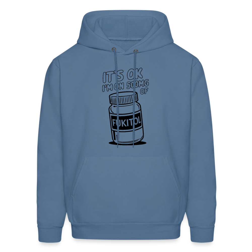 I'm 500mg of Fukitol Hoodie - Color: denim blue