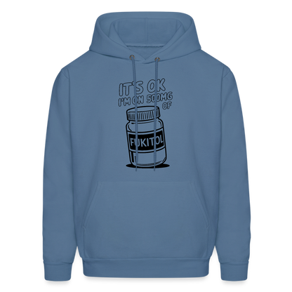 I'm 500mg of Fukitol Hoodie - Color: denim blue