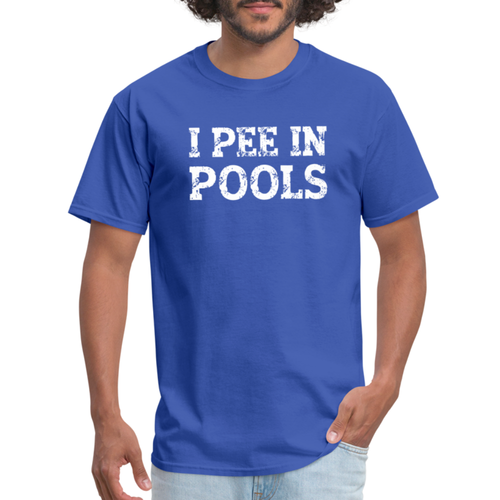 I Pee In Pools T-Shirt - Color: denim