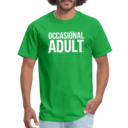 Occasional Adult T-Shirt - bright green