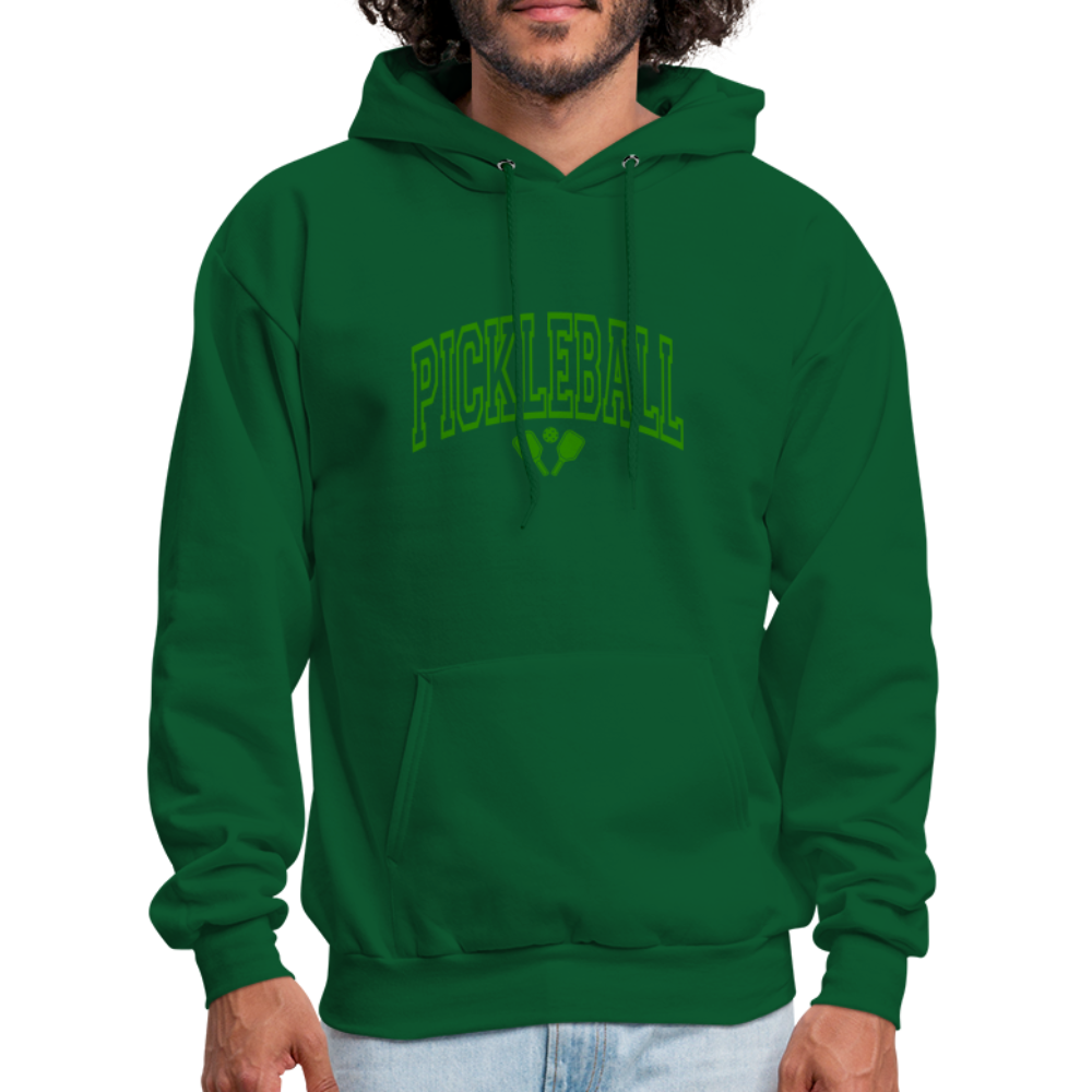 Pickleball Hoodie (Arched Green Letters) - forest green