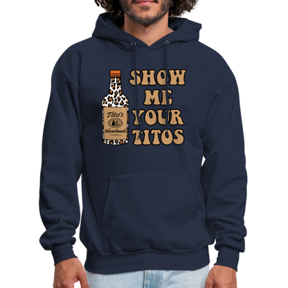 Funny Vodka (Show Me Your Tito's) Hoodie - navy