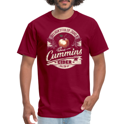 Vintage Cummins Cider T-Shirt - burgundy