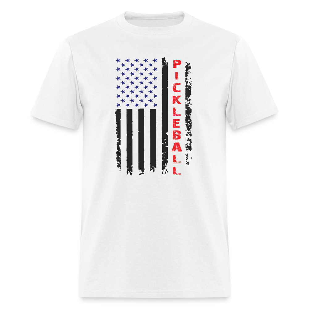 Pickleball Flag T-Shirt - white