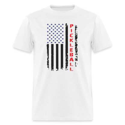 Pickleball Flag T-Shirt - white