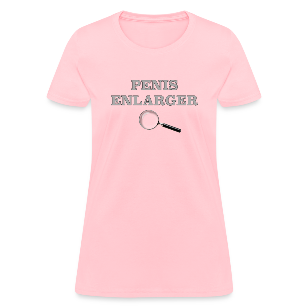 Penis Enlarger Women's T-Shirt (Funny Adult Humor) - Color: pink