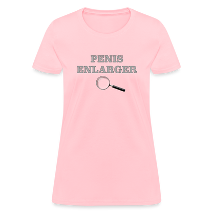 Penis Enlarger Women's T-Shirt (Funny Adult Humor) Color: pink