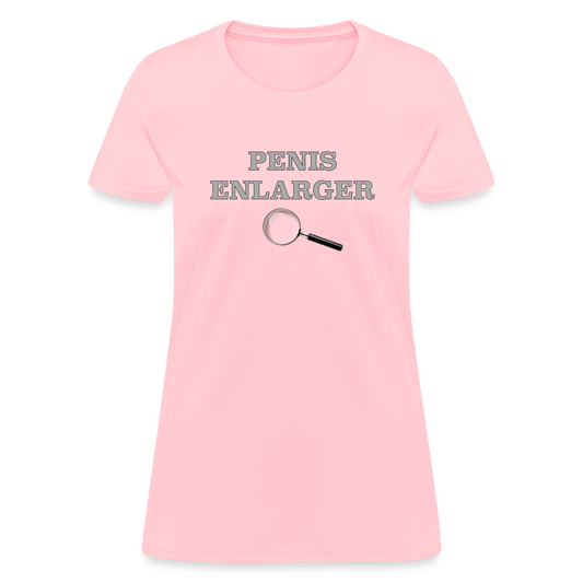 Penis Enlarger Women's T-Shirt (Funny Adult Humor) Color: pink