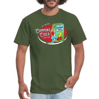 Cummins Cider Juice Box T-Shirt - military green